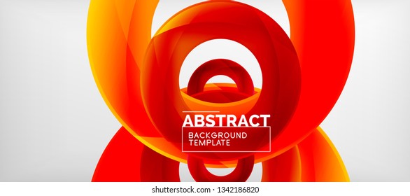 Antecedentes abstractos de círculos vectores, ilustración vectorial