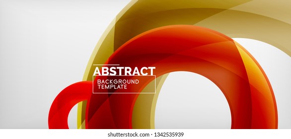 Vector circles abstract background, vector illustration