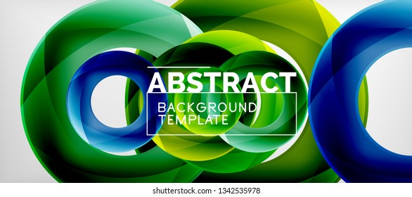 Antecedentes abstractos de círculos vectores, ilustración vectorial