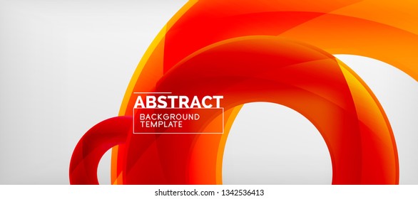 Vector circles abstract background, vector illustration