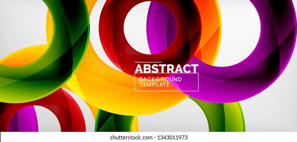 Antecedentes abstractos de círculos vectores, ilustración vectorial