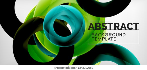 Antecedentes abstractos de círculos vectores, ilustración vectorial