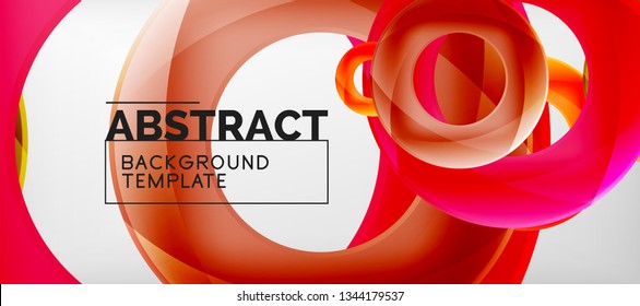 Vektorkreise auf abstraktem Hintergrund, Vektorgrafik