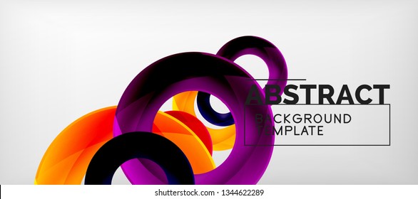 Antecedentes abstractos de círculos vectores, ilustración vectorial