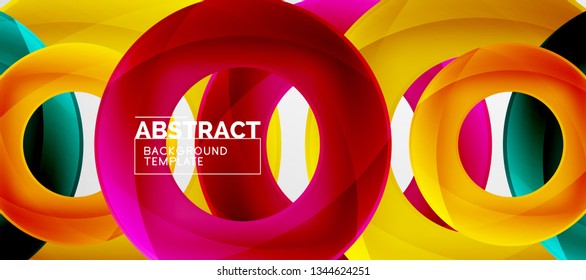 Antecedentes abstractos de círculos vectores, ilustración vectorial