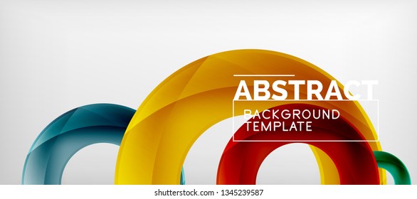 Vector circles abstract background, vector illustration