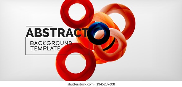 Antecedentes abstractos de círculos vectores, ilustración vectorial