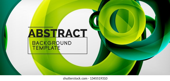 Antecedentes abstractos de círculos vectores, ilustración vectorial