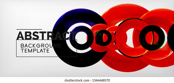 Antecedentes abstractos de círculos vectores, ilustración vectorial