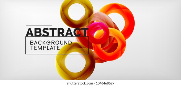 Antecedentes abstractos de círculos vectores, ilustración vectorial