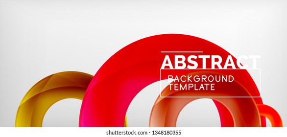 Vector circles abstract background, vector illustration
