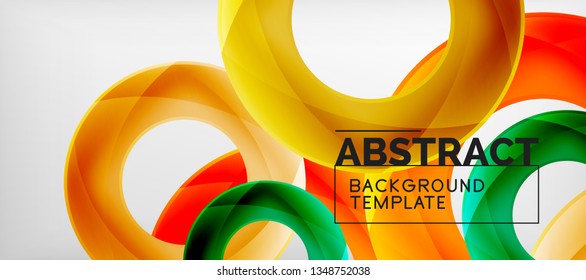 Vector circles abstract background, vector illustration