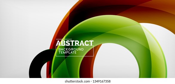 Vector circles abstract background, vector illustration