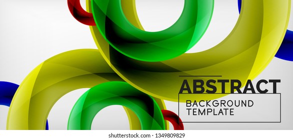 Vector circles abstract background, vector illustration