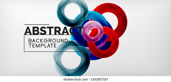Antecedentes abstractos de círculos vectores, ilustración vectorial