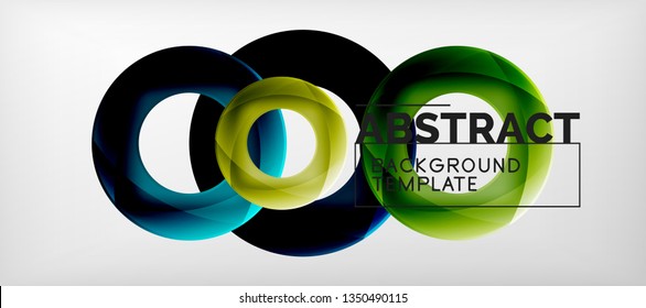Antecedentes abstractos de círculos vectores, ilustración vectorial