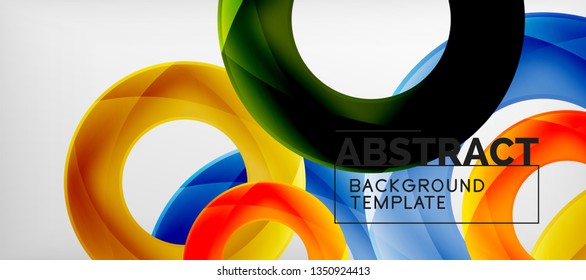 Antecedentes abstractos de círculos vectores, ilustración vectorial