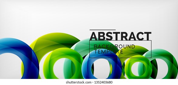 Vector circles abstract background, vector illustration