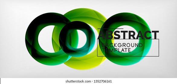 Vektorkreise auf abstraktem Hintergrund, Vektorgrafik
