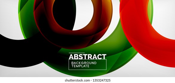Vector circles abstract background, vector illustration