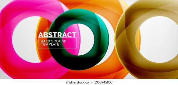 Antecedentes abstractos de círculos vectores, ilustración vectorial