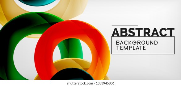 Antecedentes abstractos de círculos vectores, ilustración vectorial