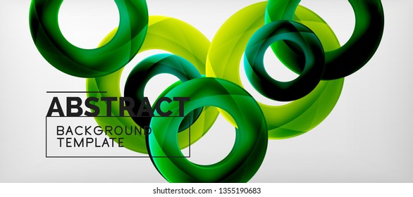 Vector circles abstract background, vector illustration
