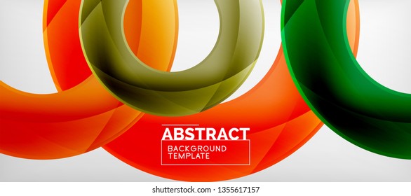Vector circles abstract background, vector illustration