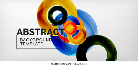 Antecedentes abstractos de círculos vectores, ilustración vectorial