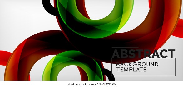 Vector circles abstract background, vector illustration
