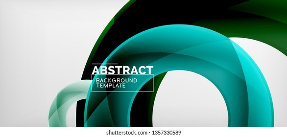 Vector circles abstract background, vector illustration