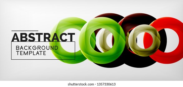 Vector circles abstract background, vector illustration