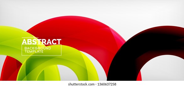 Vector circles abstract background, vector illustration