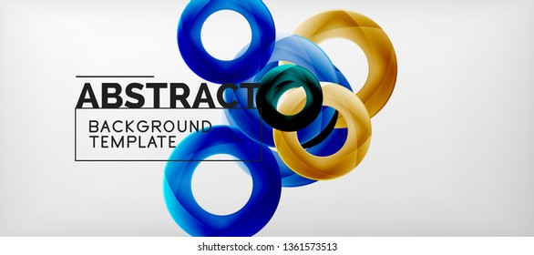 Vektorkreise auf abstraktem Hintergrund, Vektorgrafik