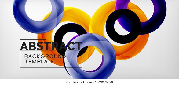 Antecedentes abstractos de círculos vectores, ilustración vectorial
