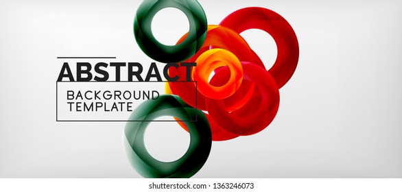 Vector circles abstract background, vector illustration