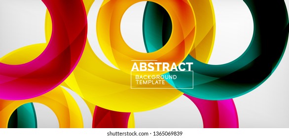 Antecedentes abstractos de círculos vectores, ilustración vectorial