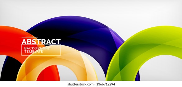 Antecedentes abstractos de círculos vectores, ilustración vectorial