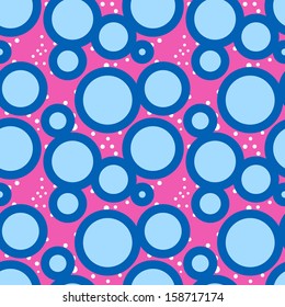 Vector circles abstract seamless pattern background. Can be used for wallpaper, pattern fills, web page background, surface textures.