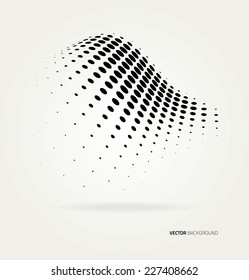 Vector circles color halftone dots abstract background