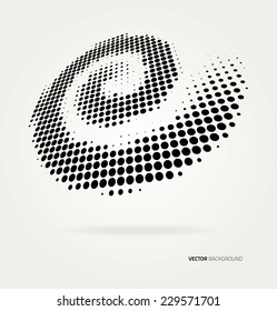 Vector circles color halftone dots abstract background