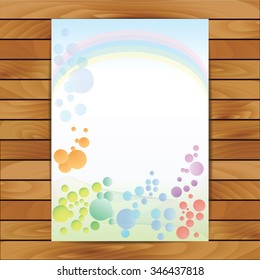 Vector circles. Corporate identity vector blank, background. Identity banner design template, vector illustration.