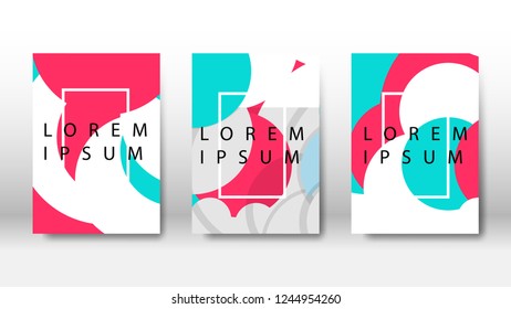 vector circles or dots overlay in brochure design for business or presentation, report . cover design template . book