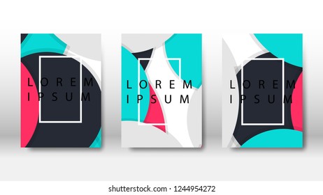 vector circles or dots overlay in brochure design for business or presentation, report . cover design template . book