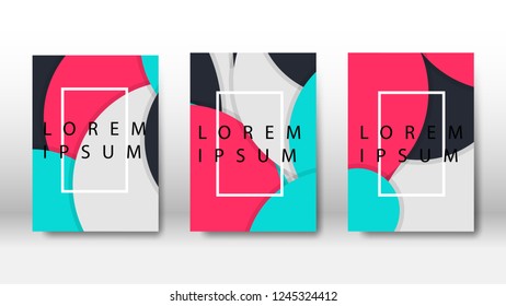 vector circles or dots overlay in brochure design for business or presentation, report . cover design template . book