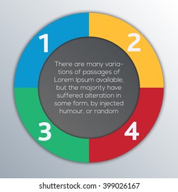 Vector circles for infographic. Template for diagram, graph, presentation and chart. Business concept with 3 options, parts, steps or processes. Abstract background.