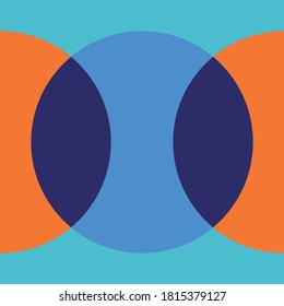 El vector de círculos se superpone entre sí, lo que crea un diseño de fondo abstracto, abstracto de color sobrio.