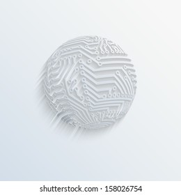 Vector circuit board background