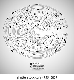 Vector circuit board background