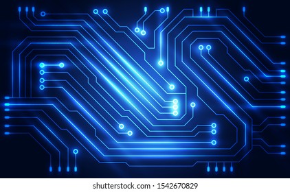 Vector circuit board background technology. illustration
